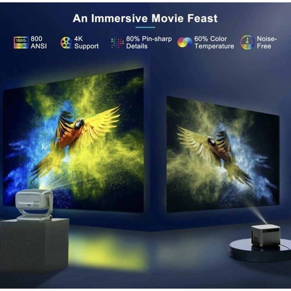 🔥Smart TV 4K Projector WiFi & Bluetooth Portable Outdoor Auto Focus BNIB🔥 - Picture 3 of 8